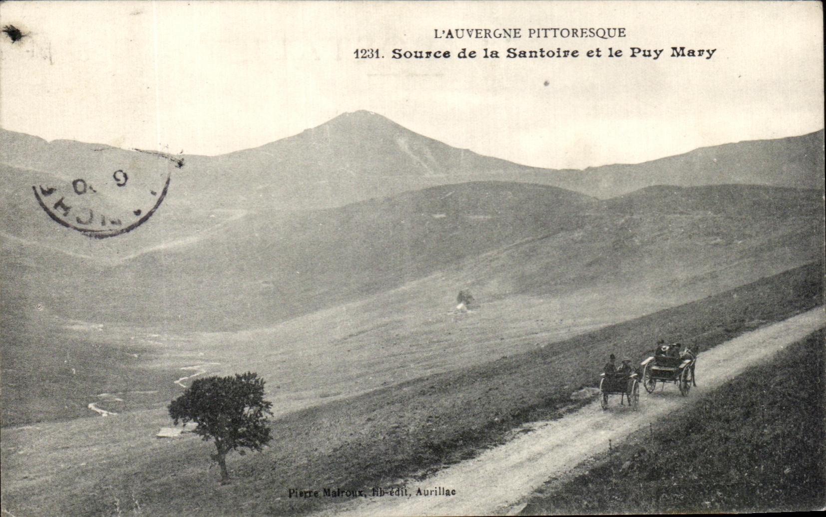 Source de la Santoire et le Puy Mary — L'Auvergne pittoresque — Pierre Malroux, Rhé-dit, Aurillagé