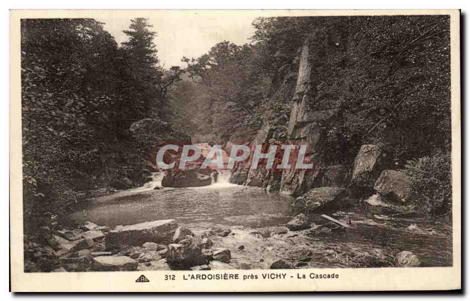 CPA L'Ardoisiere Pres Vichy La Cascade
