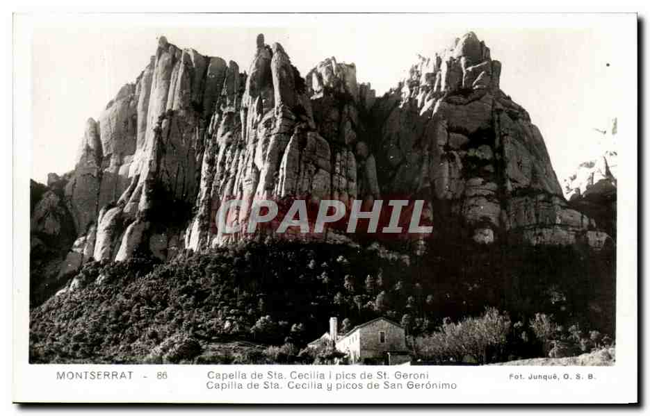 CPA Montserrat Chapella De Ste Cecilia Pics De St Geroni