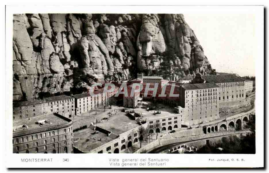 CPA Montserrat Vista Generale Del Santuario Vista General Des Santuari