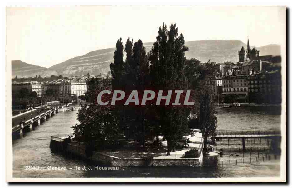 CPA Geneve Ile JJ Rousseau