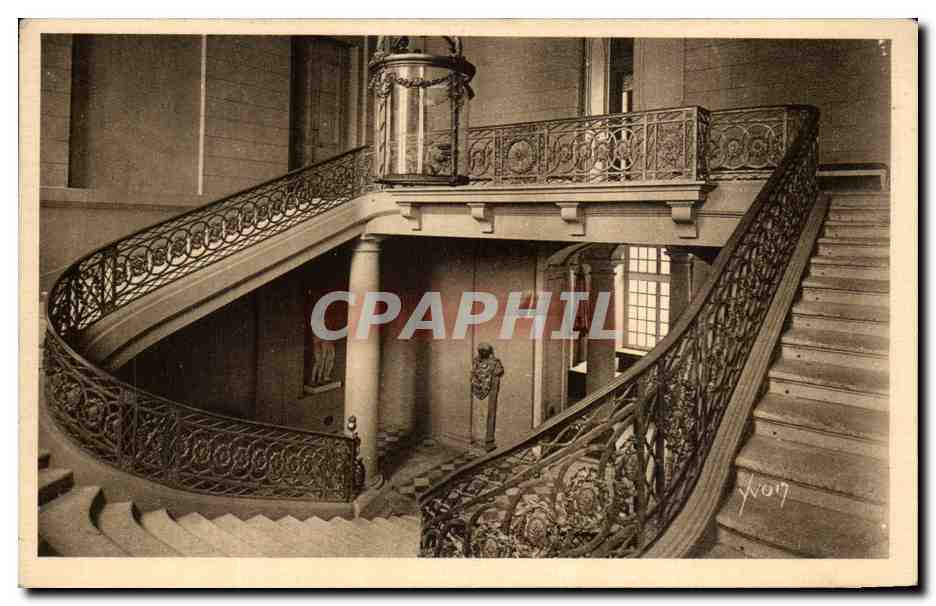 CPA La Douce France Chateau De Compiegne Escalier d'Honneur Et Rampe De Fer Forge