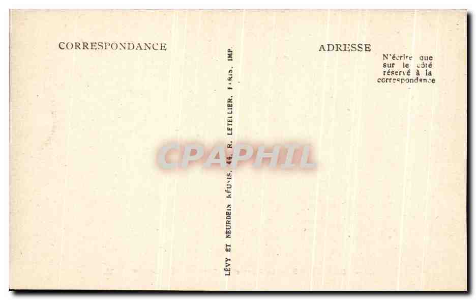 CPA Compiegne Le parc et le Banc de Napoleon 1er — Rückseite