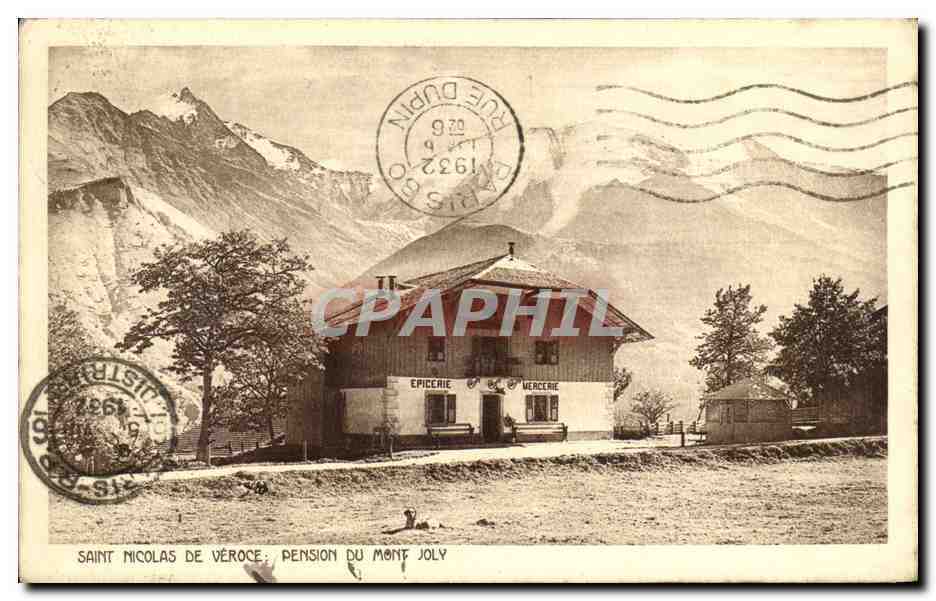 Saint Nicolas de Véroce — Pension du Mont Joly — éditeur R. Dupin, n° 6