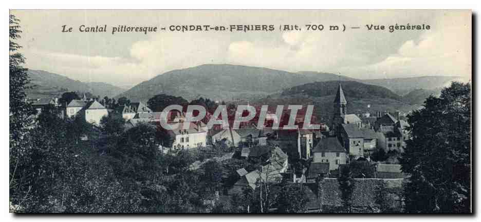 CPA Condat en Feniers Vue Generale