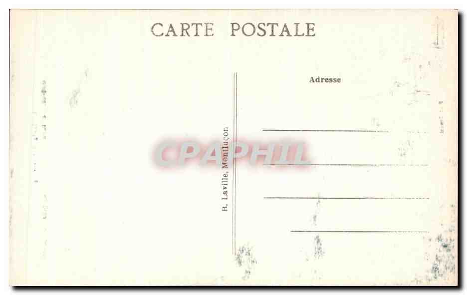 CPA Cantal Pittoresque Condat en Feniers Roche pointue pres de Condat — Rückseite