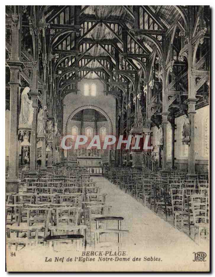 CPA Berck Plage L'Eglise Notre Dame des Sables