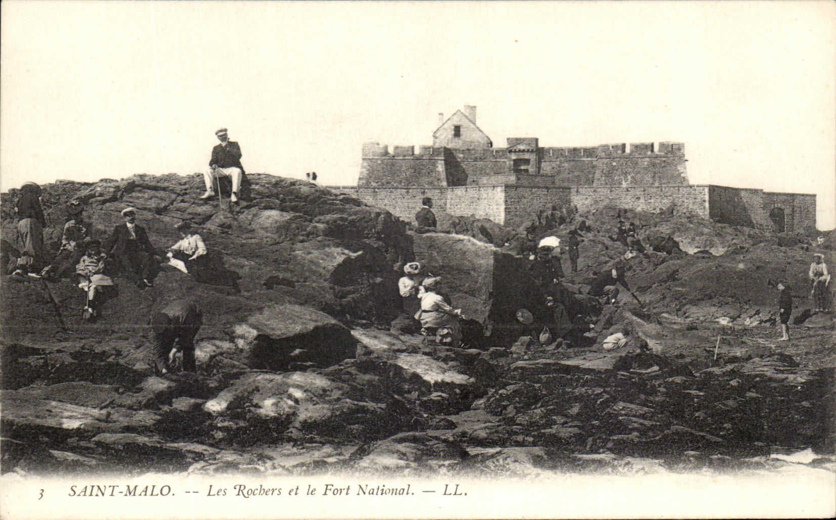 Saint-Malo — Les Rochers et le Fort National — LL.