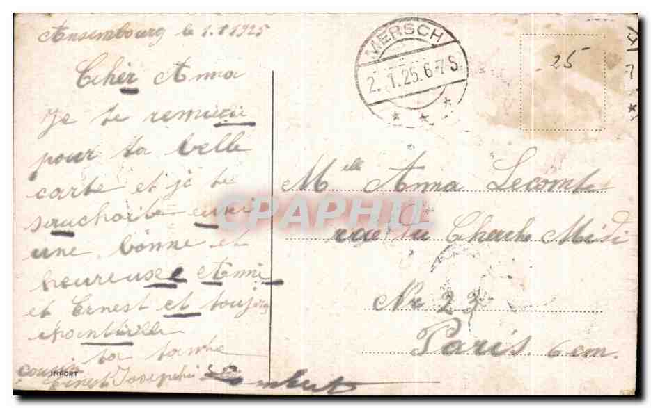 CPA Boanne Annee — Verso