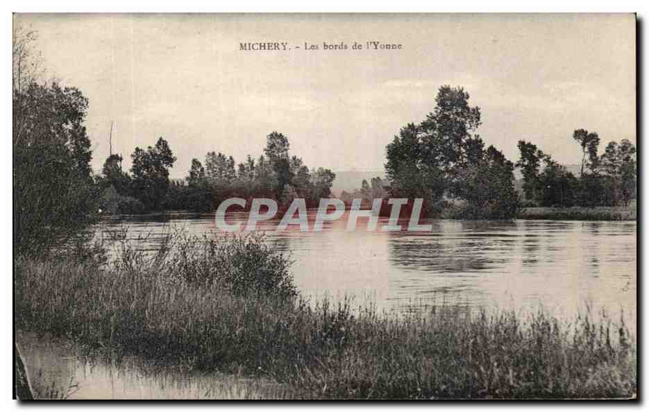 Michery - Les bords de l'Yonne — CPA éditée par la poste locale