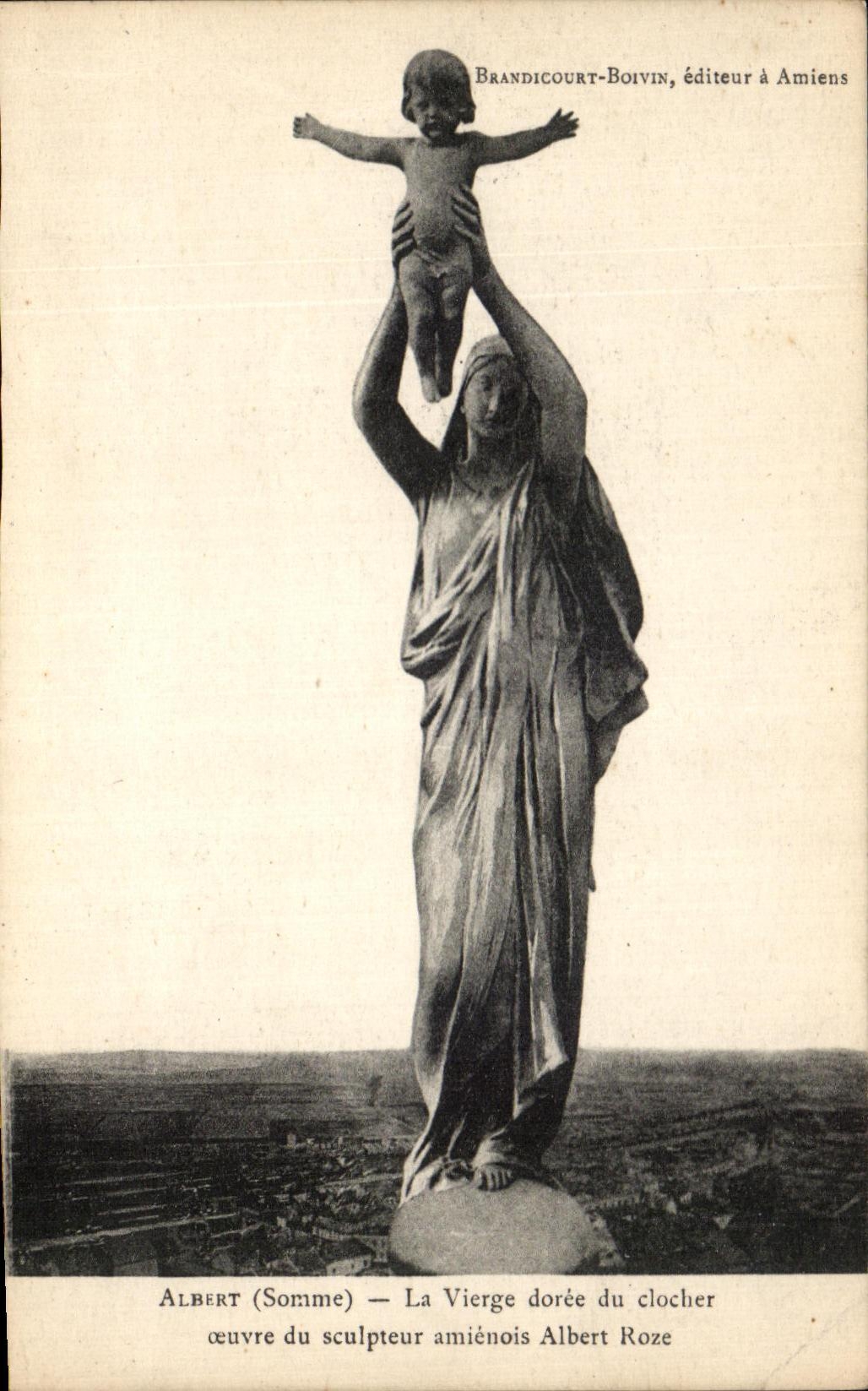 CPA Albert La Vierge doree du Clocher