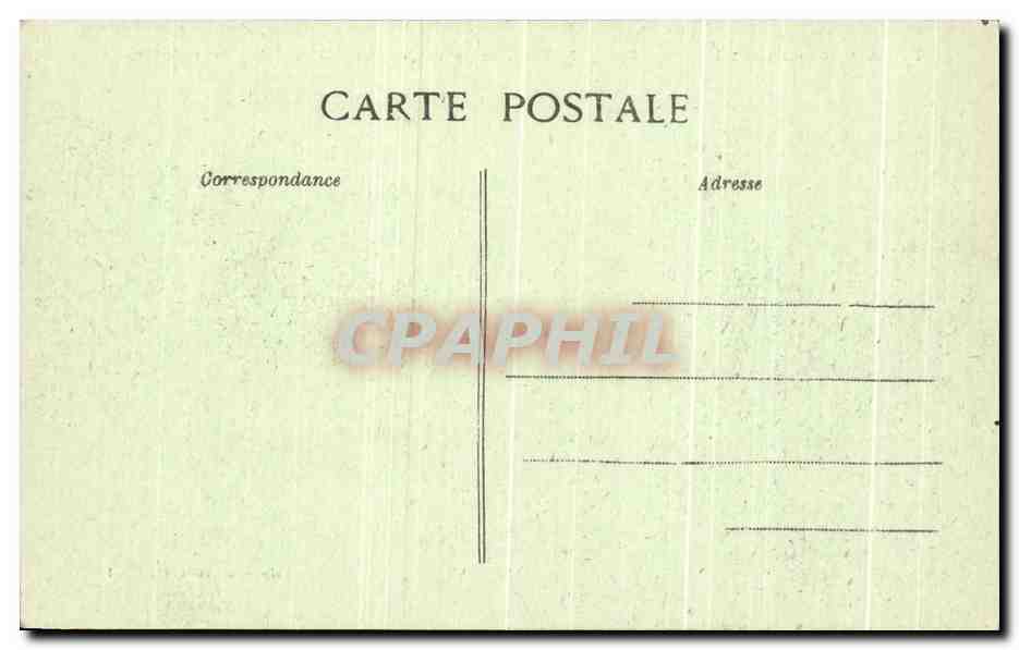 CPA Beaux Sites du Cantal Menet Tournant Dangereux sur la Route de riom es montagnes — Verso