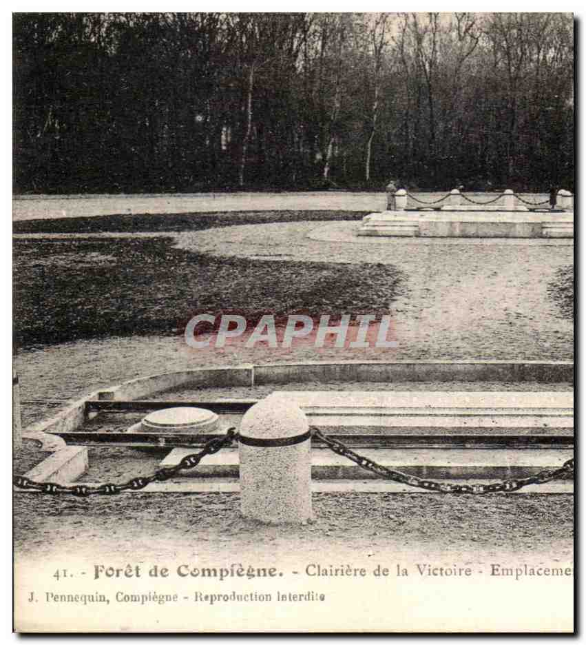 Forêt de Compiègne - Clairière de la Victoire - Emplacement - J. Pennequin, Compiègne