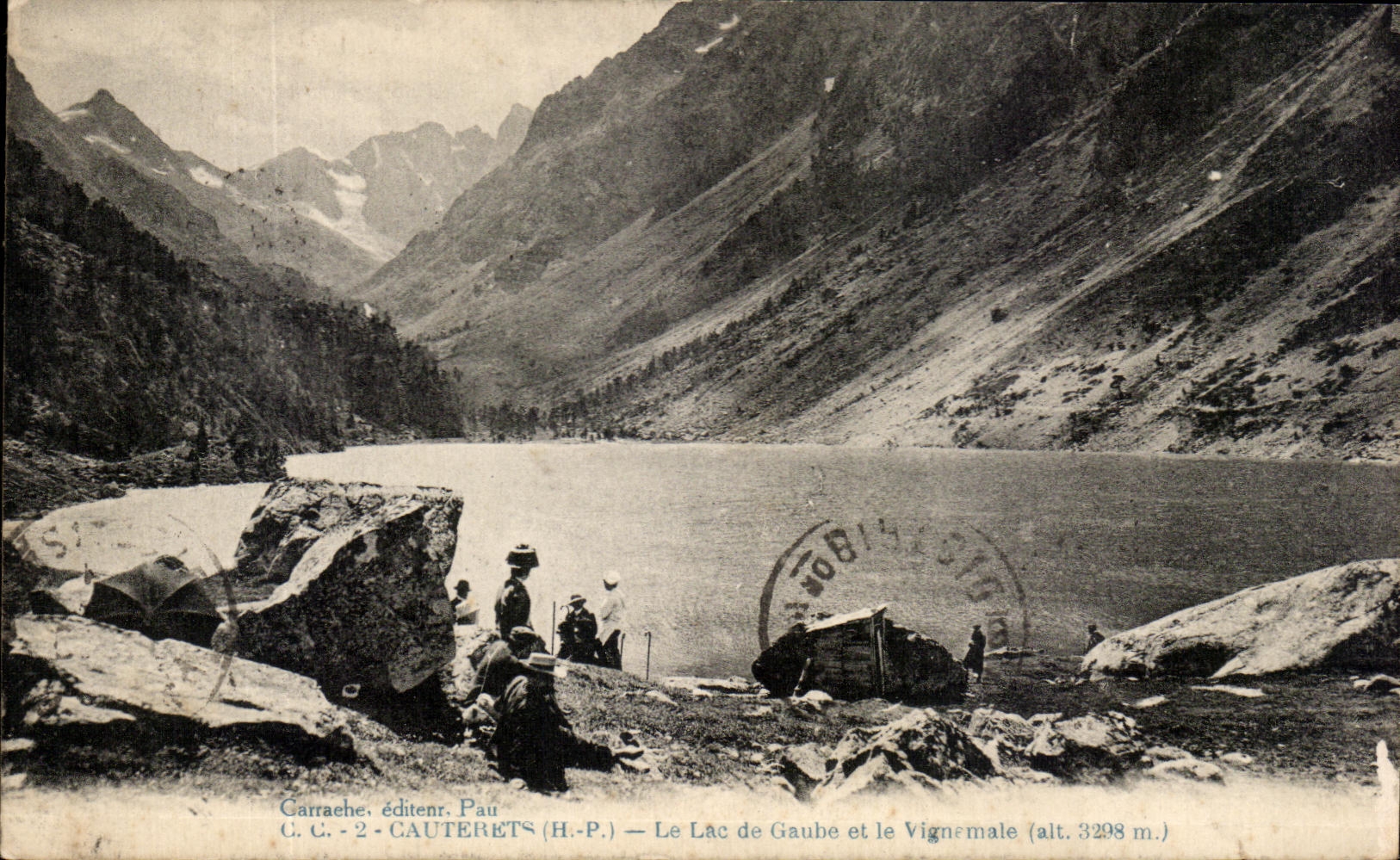 CPA Cauterets Le Lac de Gaube et le Vigne Male