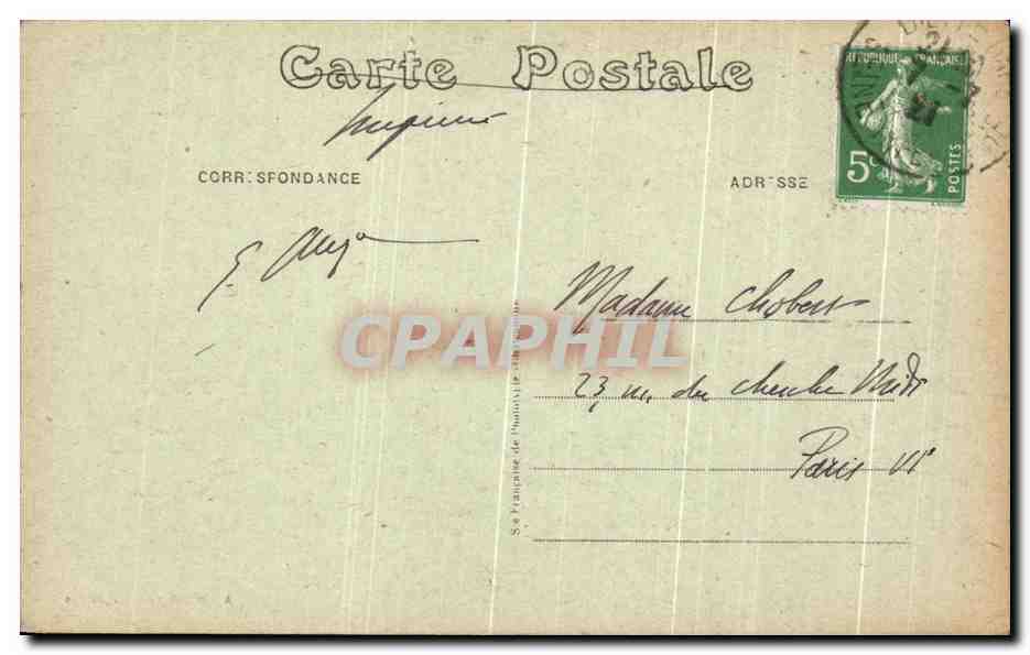 CPA Dieppe Eglise St Jacques — Verso