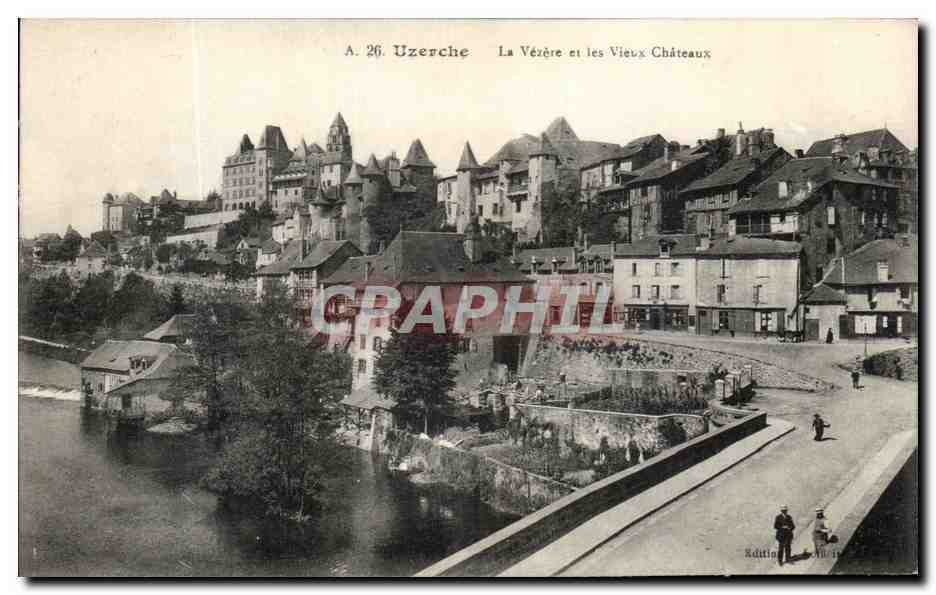 CPA Uzerche La Vezere et les vieux Chateau