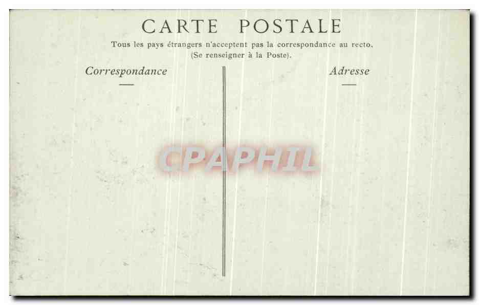 CPA Landerneau Vielles Maisons Place du Marche — Rückseite