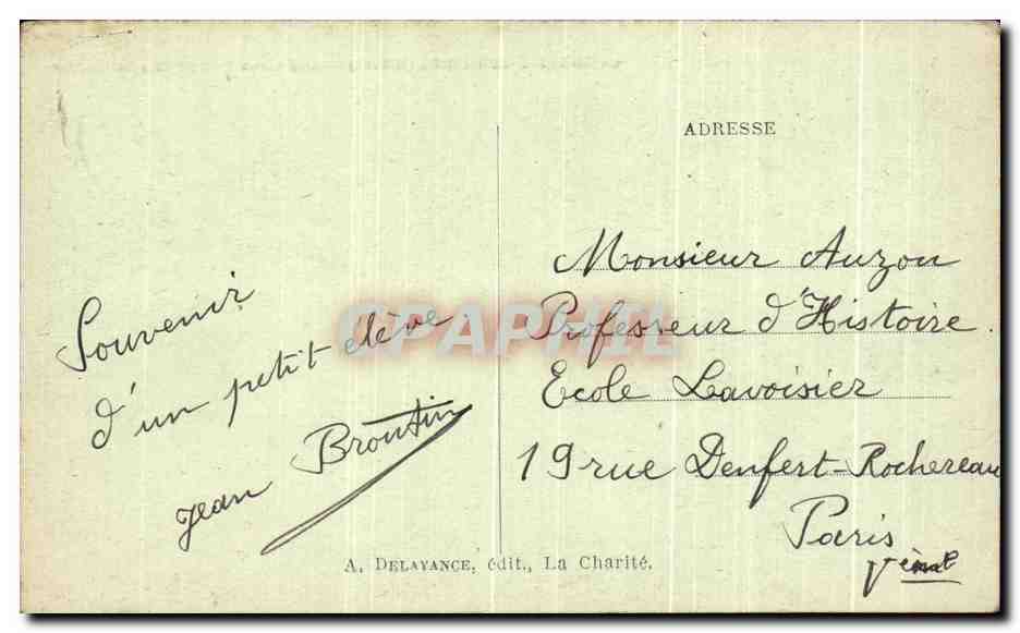CPA La Charite Sur loire Les Vieux Remparts Le Donjon — Rückseite