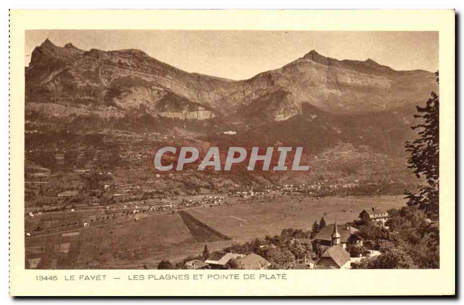 CPA Le Fayet Les Plagnes Et Pointe De Plate