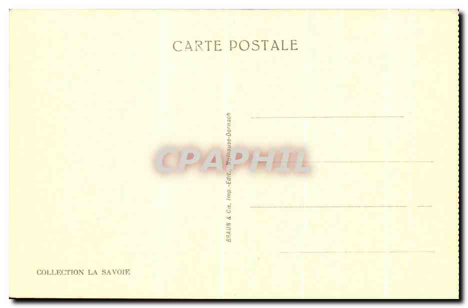 CPA Le Fayet Les Plagnes Et Pointe De Plate — Rückseite