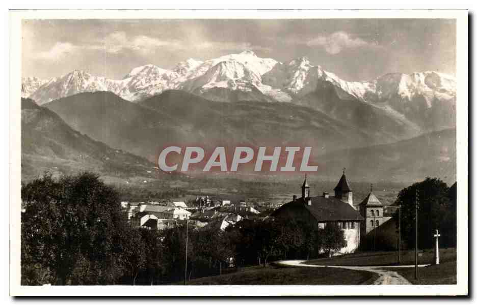 Sallanches (Haute-Savoie) — Le Château des Sœurs et le Mont Blanc — Édition Cilla Froz, Sallanches
