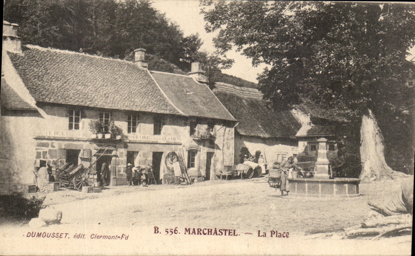 Marchastel — La Place — Dumousset, édit. Clermont-Fd, B. 556 - Anverso