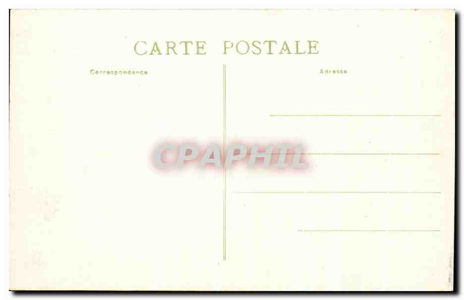 CPA L'Auvergne Cantal Un Comble De Neige Route d'Apchon — Verso