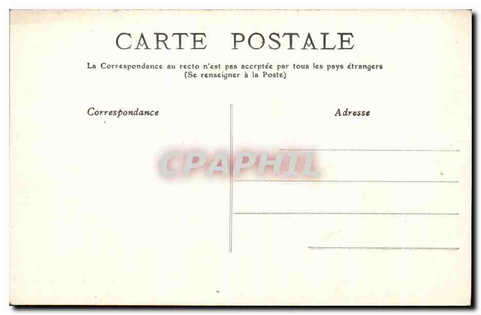 CPA Le Cantal Pittoresque St Amandin L'Eglise — Back