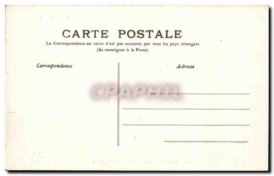 CPA L'Auvergne Riom Es Montagne La Fontaine — Rückseite