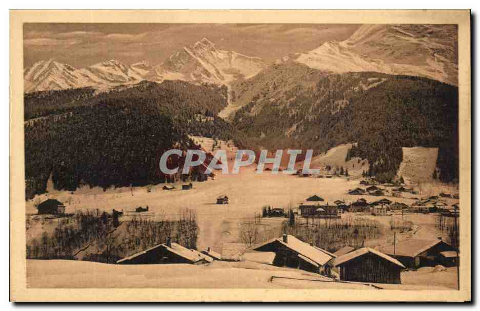 Les Contamines — L'Aiguille de Tricot et l'Aiguille de Bionnassey — Coll. Camorri, Phot. Cambray