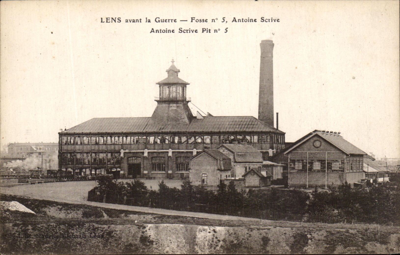 CPA Lens avant la Guerre Fosse n°5 Antoine Scrive 