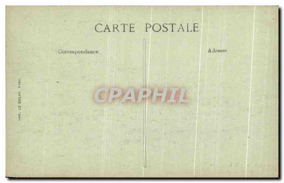 CPA Lens avant la guerre Ruines de l'Eglise deblayees Militaria — Rückseite