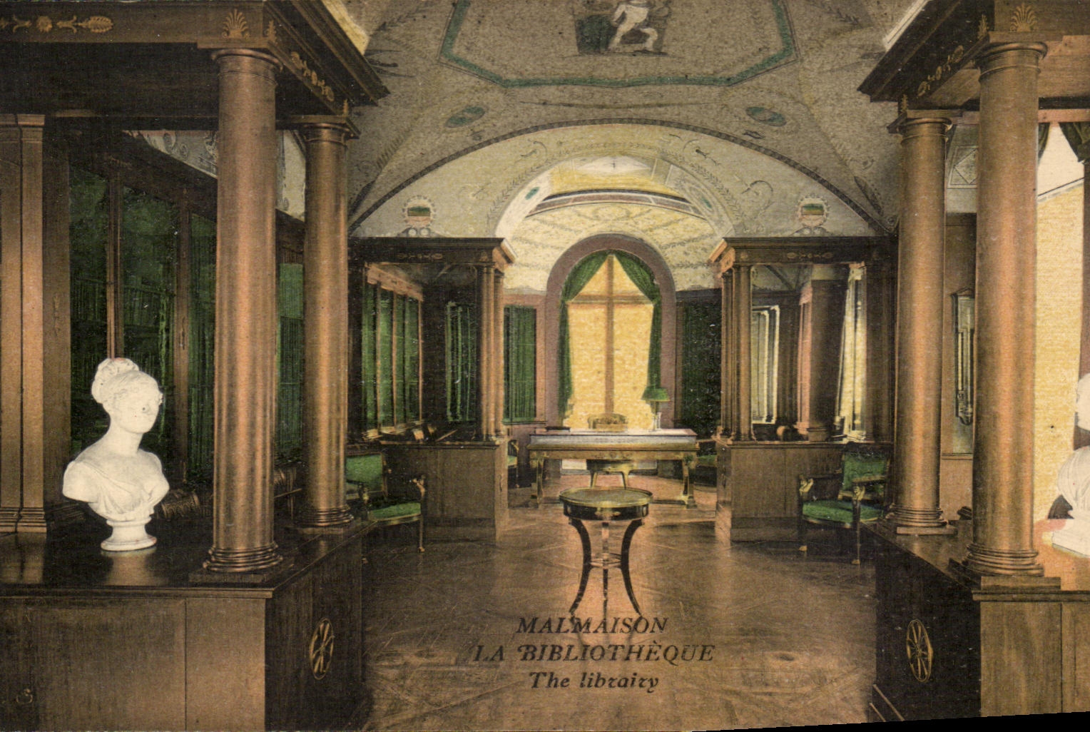 CPA Malmaison La Bibliotheque 