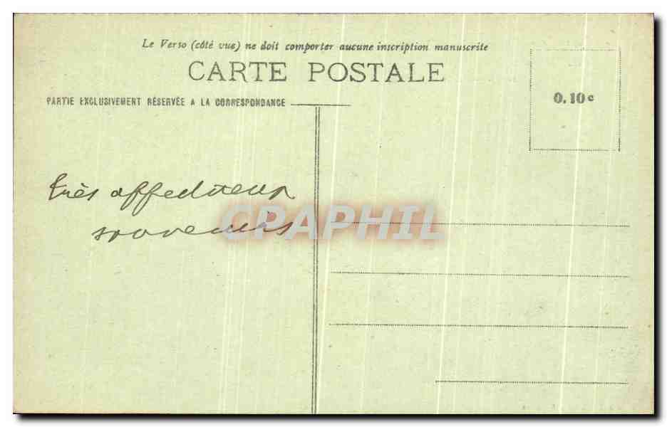 CPA Ferrieres En Gatinais Les Arenes Ou eut lieu le Combat de Pepin le Bref contre un lion  — Rückseite