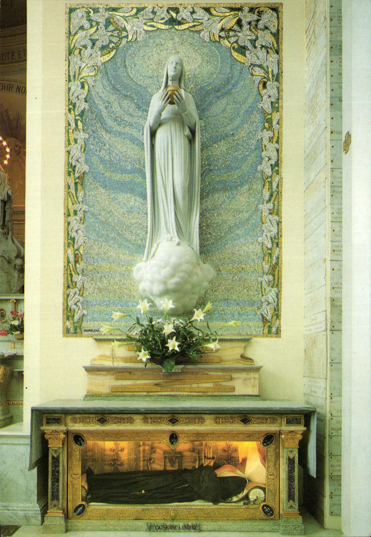 Statue de la Vierge Marie — Apparition du 27 novembre 1830 à Catherine Labouré, Fille de la Charité — Éditeur G. Pédau, Paris