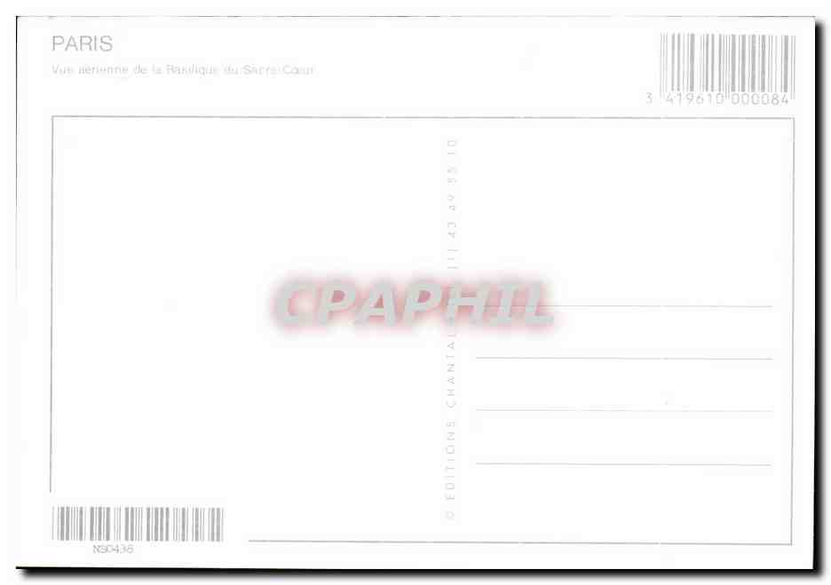 Parijs — De Basiliek van het Heilig Hart — Edities Chantal — Achterkant