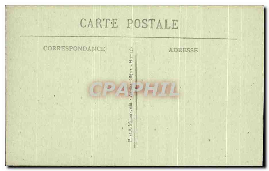 CPA Le Cantal Pittoresque Neussargues Ruines du chateau de Merdogne  — Verso