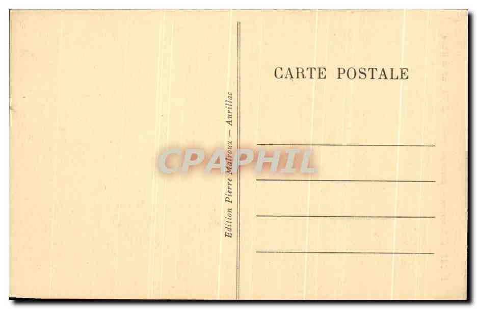 CPA Auvergne Barrage des Essarts sur la Rhue — Verso
