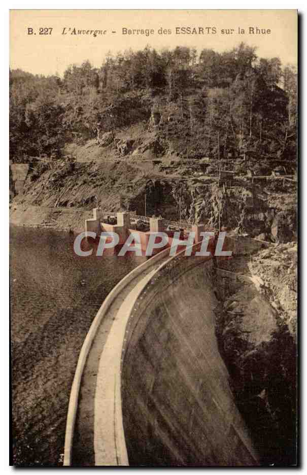 CPA L'Auvergne Barrage des Essarts sur la Rhue