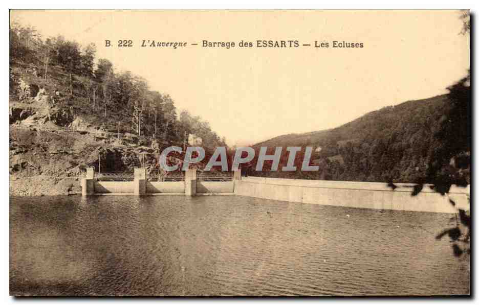 CPA L'Auvergne Barrage des Essarts sur la Rhue