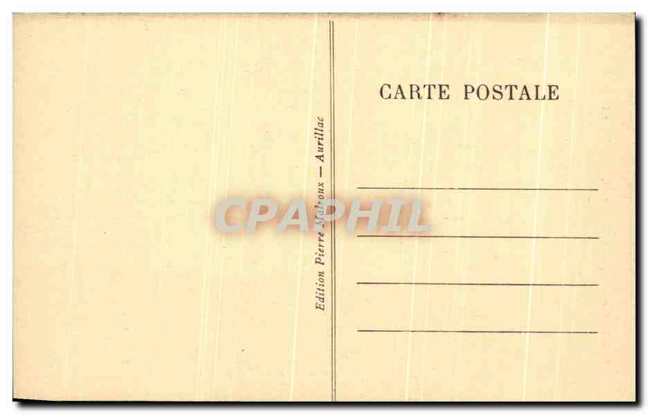 CPA L'Auvergne Usine de Coindre sur la Rhue — Verso