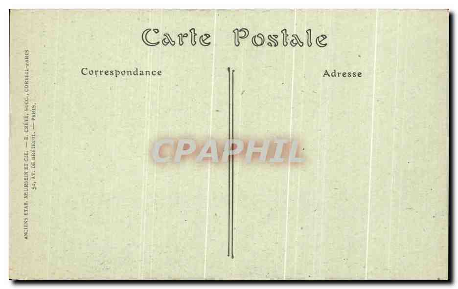CPA L'Auvergne Condat Tranchees de Laquairie — Rückseite