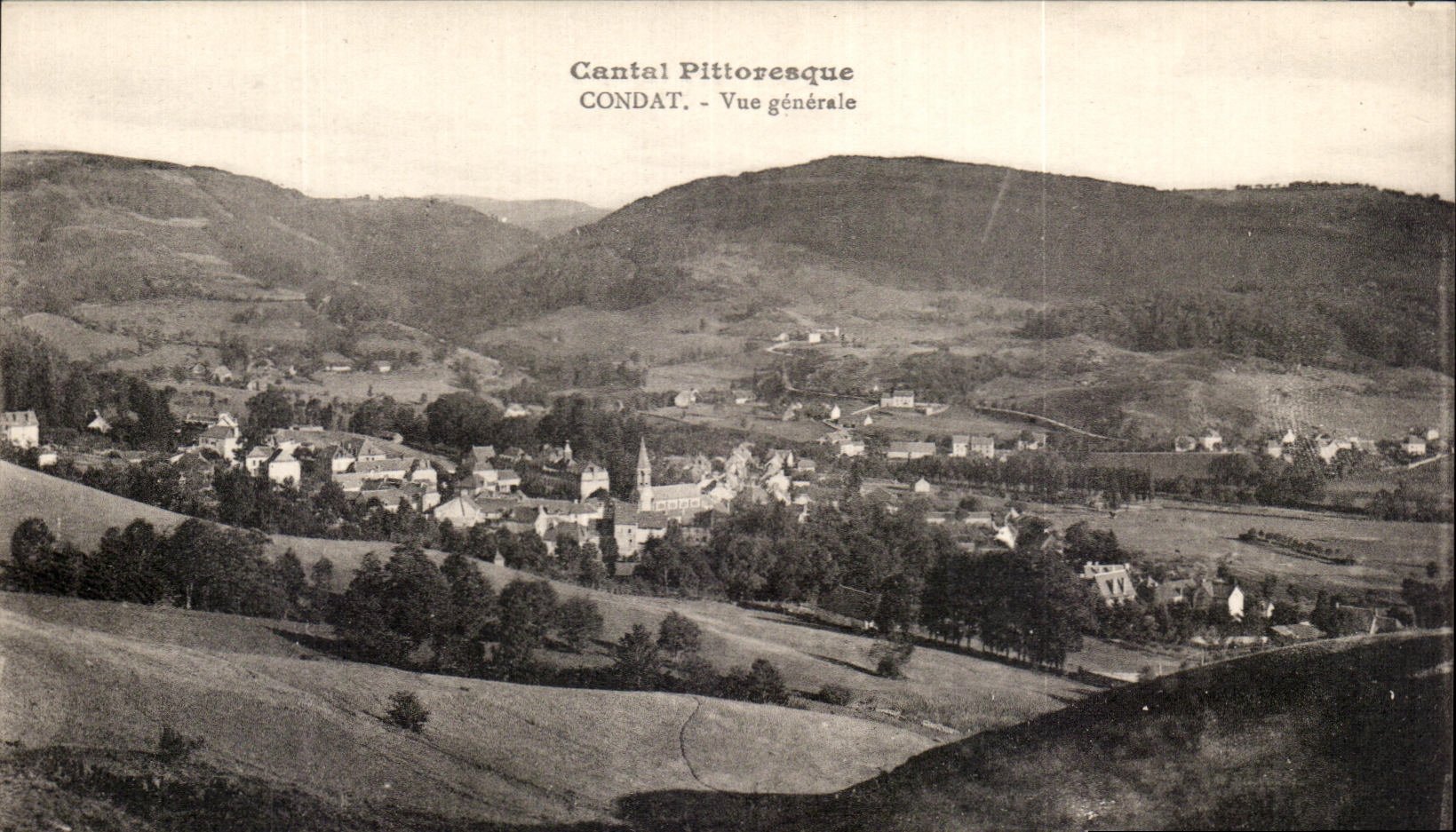 CPA Cantal Pittoresque Condat Vue Generale