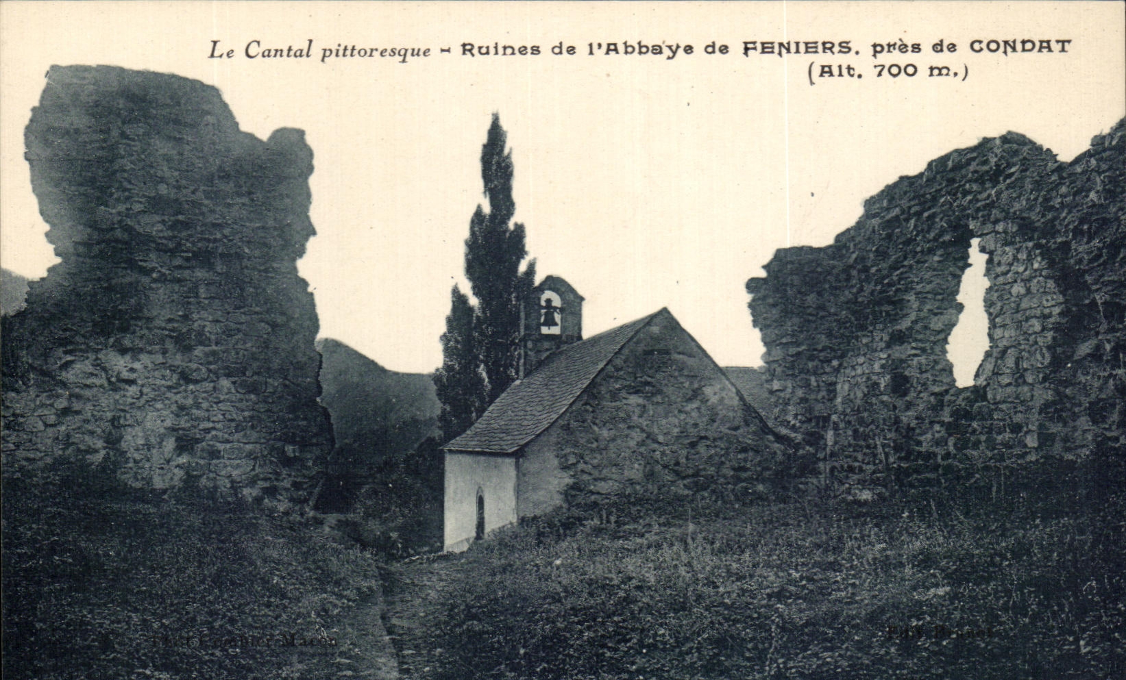 CPA Le Cantal Pittoresque Ruines De l'Abbaye De Feniers Pres De Condat