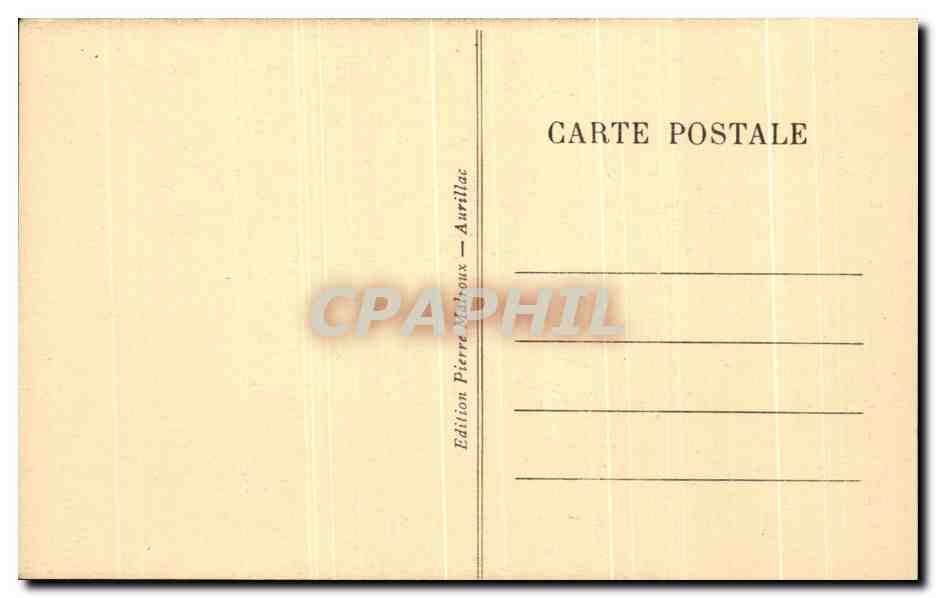 CPA L'Auvergne Usine De Coindre Sur La Rhue — Rückseite