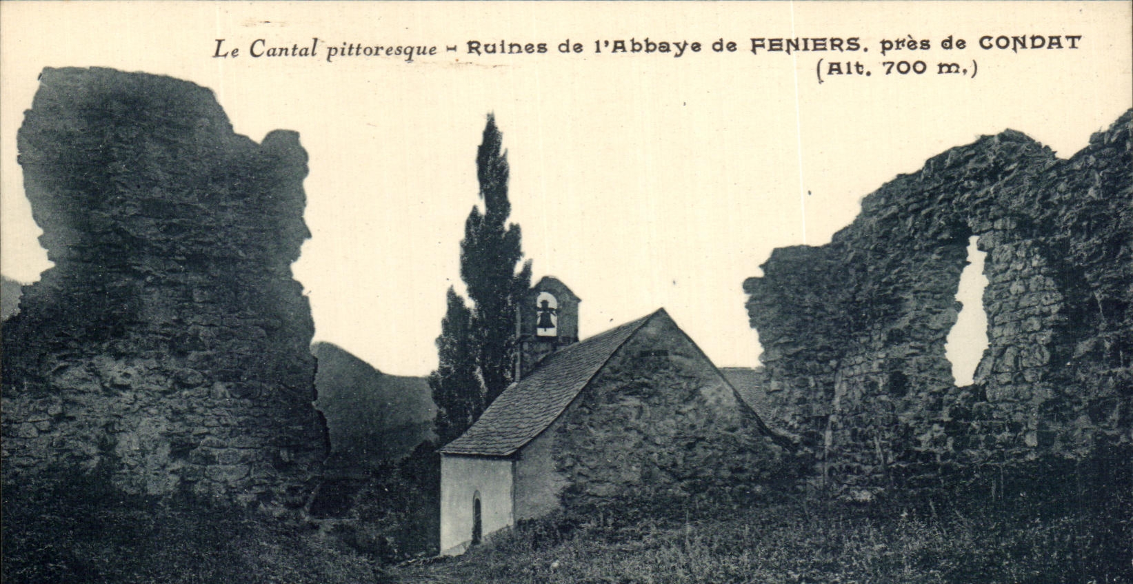 CPA Le Cantal Pittoresque CRuines De l'abbye De Feniers Pres De Condat