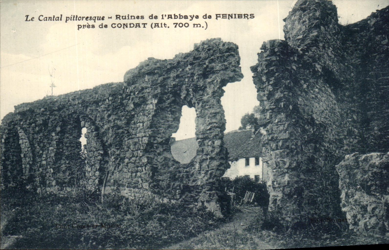 CPA Le Cantal Pittoresque CRuines De l'abbye De Feniers Pres De Condat