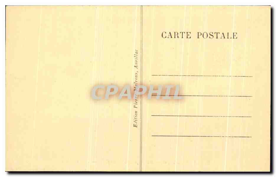 CPA L'Auvergne Barrage Des Essarts Les Ecluses — Back