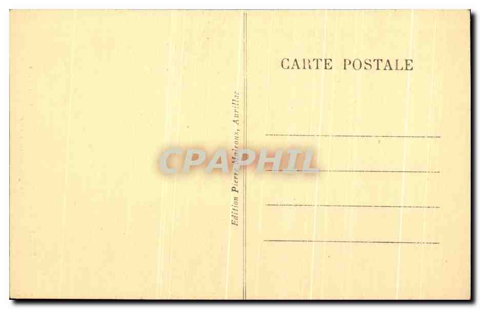 CPA L'Auvergne Condat En Feniers Gorges De La Rhue — Rückseite