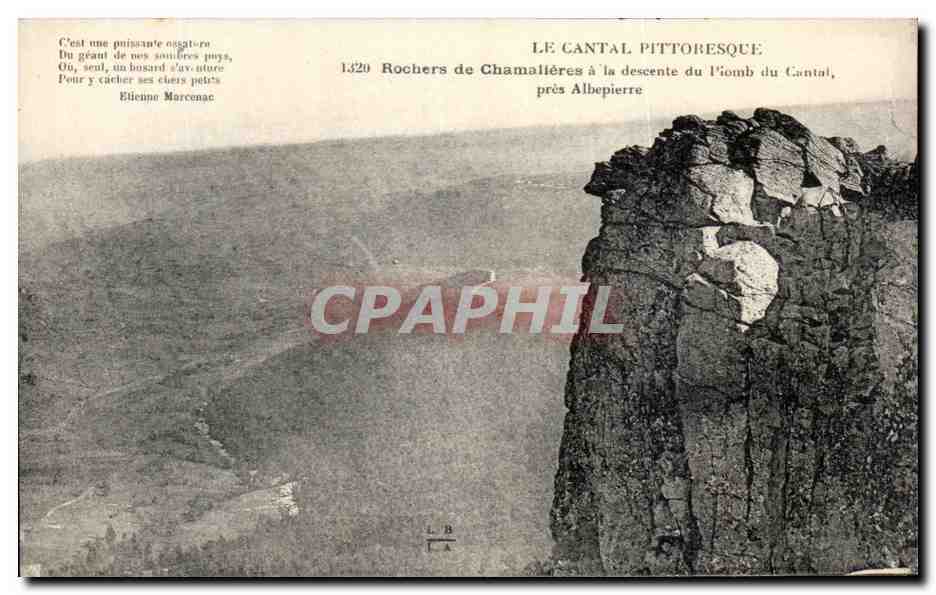 CPA Le Cantal Pittoresque Rochers De Chamlieres A La Descente Du